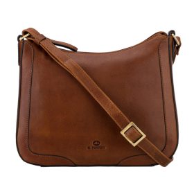   EL FORREST LB35-26 barna női bőr oldaltáska 27 x 22 x 9 cm