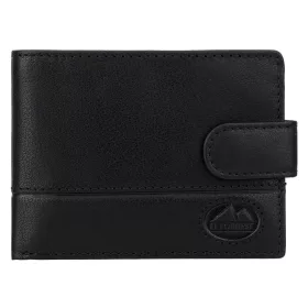   EL FORREST 916-61 RFID férfi fekete bőr pénztárca 11.5 x 8.5 x 2 cm