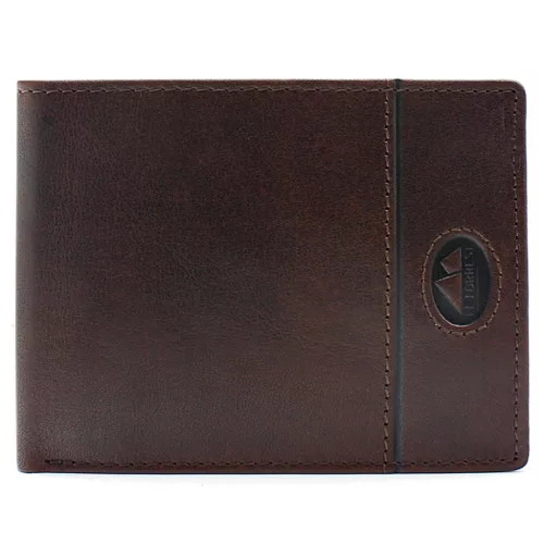 EL FORREST 899-22 RFID férfi barna bőr pénztárca 12 x 9.5 x 2.5 cm