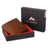 EL FORREST 892/A-26 RFID barna férfi bőr pénztárca 12 x 9.5 x 2.5 cm