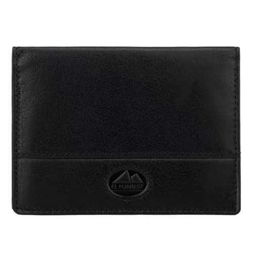 EL FORREST 879-61 RFID fekete bőr pénztárca 9 x 12.5 x 1 cm