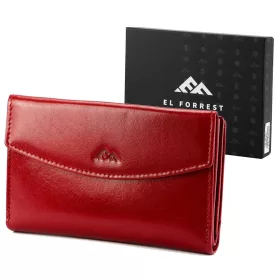   EL FORREST 866-480 RFID női piros bőr pénztárca 14.5 x 9.5 x 3.5 cm