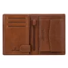 EL FORREST 859-26 RFID férfi barna bőr pénztárca 10 x 13 x 2.5 cm