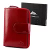 EL FORREST 821-480 RFID női piros bőr pénztárca 8.5 x 13 x 2.5 cm