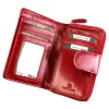 EL FORREST 821-480 RFID női piros bőr pénztárca 8.5 x 13 x 2.5 cm