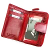 EL FORREST 821-480 RFID női piros bőr pénztárca 8.5 x 13 x 2.5 cm