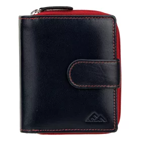   EL FORREST 820-340 RFID női fekete bőr pénztárca 9 x 11 x 3 cm