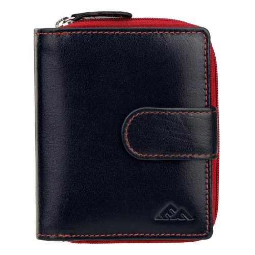 EL FORREST 820-340 RFID női fekete bőr pénztárca 9 x 11 x 3 cm