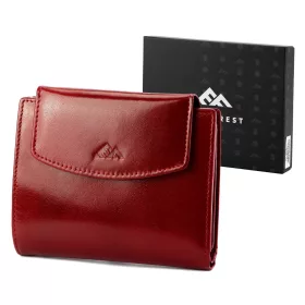   EL FORREST 727-480 RFID piros női bőr pénztárca 12.5 x 10.5 x 3 cm