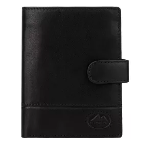   EL FORREST 712-61 RFID férfi fekete bőr pénztárca 10 x 13 x 3 cm