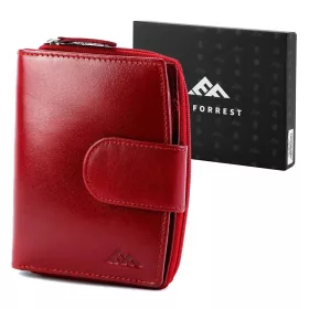   EL FORREST 564-480 RFID piros női bőr pénztárca 10 x 12.5 x 3.5 cm