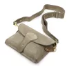 Luka 24-071 D INSTAGRAMKA taupe női velúr bőr oldaltáska 24.5 x 18 x 6 cm