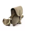 Luka 24-071 D INSTAGRAMKA taupe női velúr bőr oldaltáska 24.5 x 18 x 6 cm