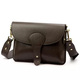   Luka 25-033 / 24-076 D DOLLARO INSTAGRAMKA sötétbarna női bőr oldaltáska 24 x 18 x 6 cm