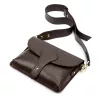 Luka 25-033 / 24-076 D DOLLARO INSTAGRAMKA sötétbarna női bőr oldaltáska 24 x 18 x 6 cm