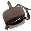 Luka 25-033 / 24-076 D DOLLARO INSTAGRAMKA sötétbarna női bőr oldaltáska 24 x 18 x 6 cm