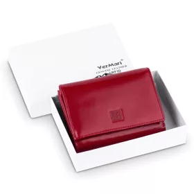   VerMari 47009-10202D-R női piros bőr pénztárca 12.5 x 10 x 3.5 cm