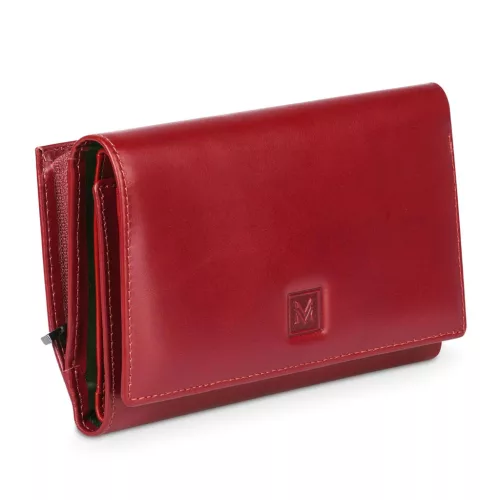 VerMari 57501-10202D-R női piros bőr pénztárca 15 x 9.5 x 3.5 cm