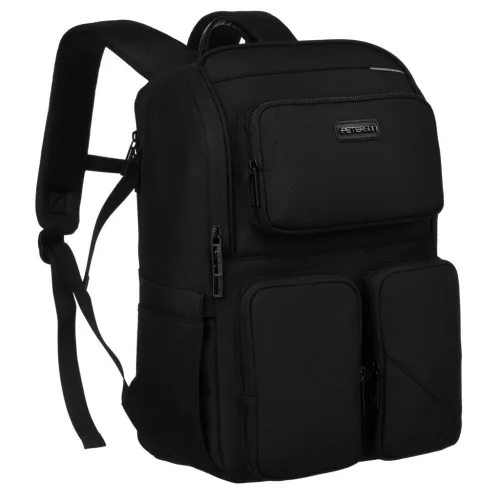 Peterson PTN-63106 fekete üzleti hátizsák, laptop tartóval 15,6"  21 x 43 x 21 cm