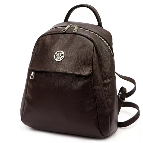 Gregorio 1742 DOLLARO barna női marhabőr hátizsák 28 x 30 x 14 cm