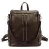 MiaMore 01-061 DOLLARO barna női marhabőr hátizsák 33 x 33 x 16 cm