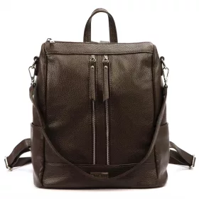   MiaMore 01-061 DOLLARO barna női marhabőr hátizsák 33 x 33 x 16 cm