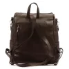 MiaMore 01-061 DOLLARO barna női marhabőr hátizsák 33 x 33 x 16 cm