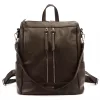 MiaMore 01-061 DOLLARO barna női marhabőr hátizsák 33 x 33 x 16 cm