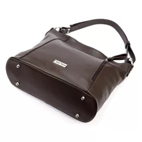   MiaMore 01-045 DOLLARO barna női bőr válltáska 35 x 30 x 13 cm