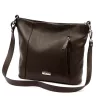 MiaMore 01-045 DOLLARO barna női bőr válltáska 35 x 30 x 13 cm