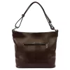 MiaMore 01-045 DOLLARO barna női bőr válltáska 35 x 30 x 13 cm