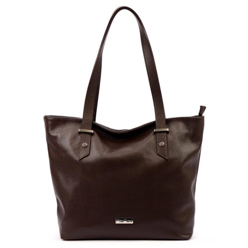 MiaMore 01-058 DOLLARO barna női bőr válltáska 40 x 30 x 12 cm