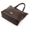 MiaMore 01-058 DOLLARO barna női bőr válltáska 40 x 30 x 12 cm