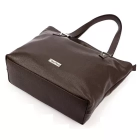   MiaMore 01-058 DOLLARO barna női bőr válltáska 40 x 30 x 12 cm