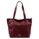MiaMore 01-058 DOLLARO bordó női bőr válltáska 40 x 30 x 12 cm