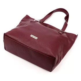   MiaMore 01-058 DOLLARO bordó női bőr válltáska 40 x 30 x 12 cm