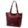 MiaMore 01-058 DOLLARO bordó női bőr válltáska 40 x 30 x 12 cm