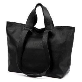   Luka 25-078 DOLLARO fekete női bőr kézitáska, válltáska 43 x 30 x 17 cm