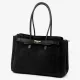 Camilla PREMIUM 10.004 fekete női velúr bőr válltáska 37 x 24 x 14 cm