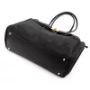 Camilla PREMIUM 10.004 fekete női velúr bőr válltáska 37 x 24 x 14 cm