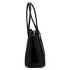 Camilla PREMIUM 10.004 fekete női velúr bőr válltáska 37 x 24 x 14 cm
