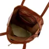 MiaMore 01-014 Z DOLLARO barna női bőr válltáska, shopper 40 x 38 x 13 cm