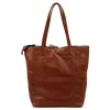 MiaMore 01-014 Z DOLLARO barna női bőr válltáska, shopper 40 x 38 x 13 cm