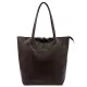 MiaMore 01-014 Z DOLLARO barna női bőr válltáska, shopper 40 x 38 x 13 cm