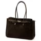 Camilla PREMIUM 10.004 barna női velúr bőr kézitáska 37 x 24 x 14 cm