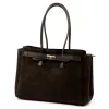 Camilla PREMIUM 10.004 barna női velúr bőr kézitáska 37 x 24 x 14 cm