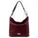 MiaMore 01-045 DOLLARO bordó női bőr válltáska 35 x 30 x 13 cm