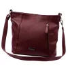 MiaMore 01-045 DOLLARO bordó női bőr válltáska 35 x 30 x 13 cm