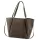 Luka 25-079 taupe női bőr válltáska, shopper 50 x 34 x 17 cm