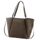 Luka 25-079 taupe női bőr válltáska, shopper 50 x 34 x 17 cm